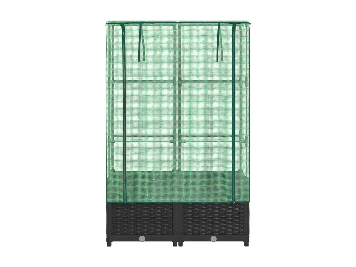 Jardinière bac lit surélevé noire 80 x 40 x 138 cm 02_0038791