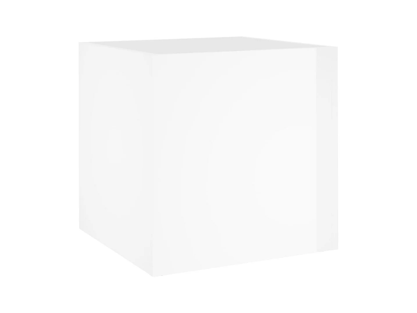 Jardinière bac lit surélevé bois blanche 40 x 40 x 40 cm 02_0038419