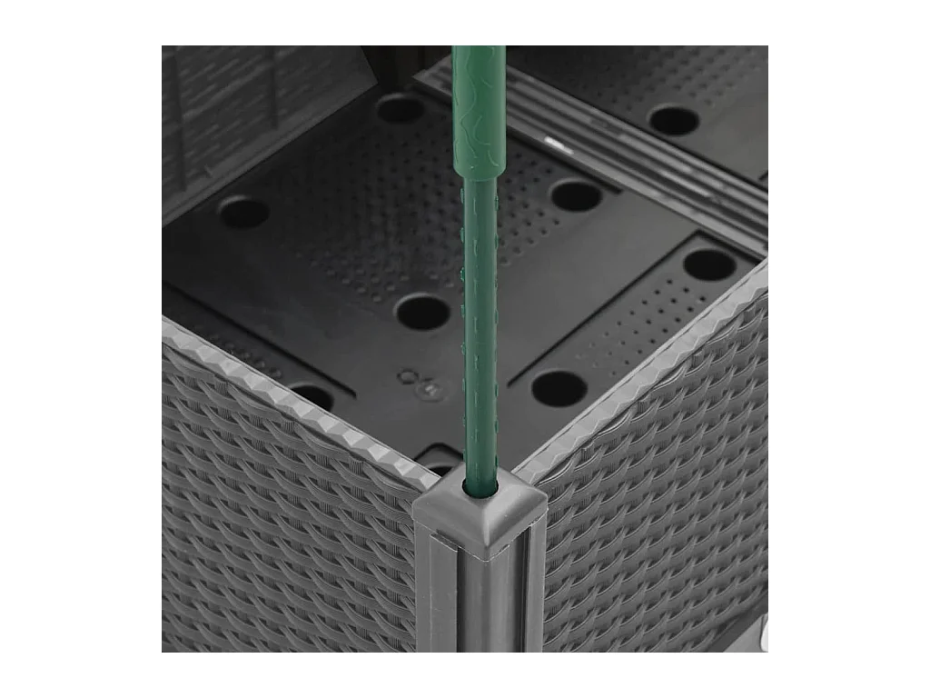 Jardinière bac lit surélevé grise 80 x 40 x 142 cm 02_0038363