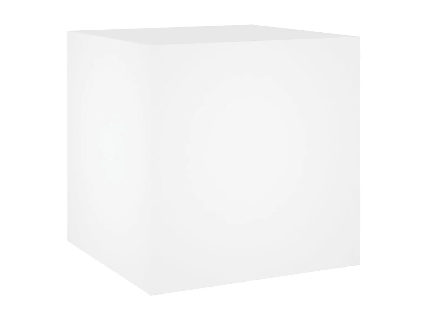 Macetero bancal elevado plantas flores terraza jardín 40 x 40 x 40 cm Blanco Madera de ingeniería 02_0037550