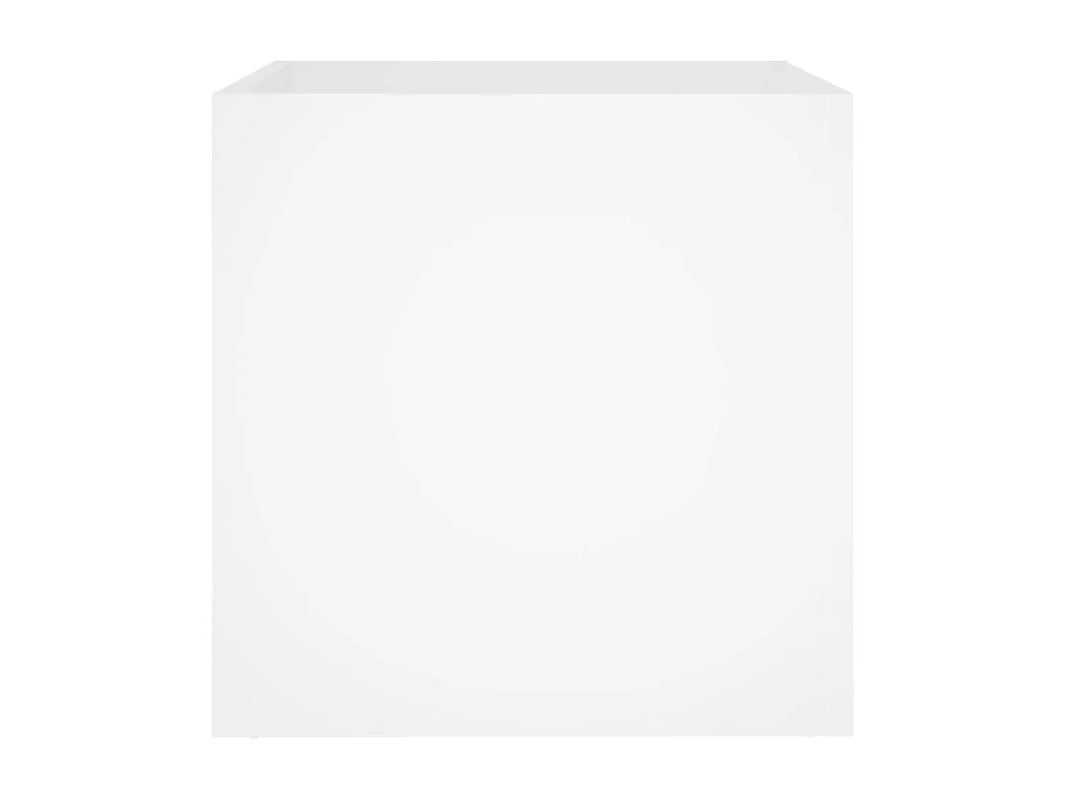 Macetero bancal elevado plantas flores terraza jardín 40 x 40 x 40 cm Blanco Madera de ingeniería 02_0037550