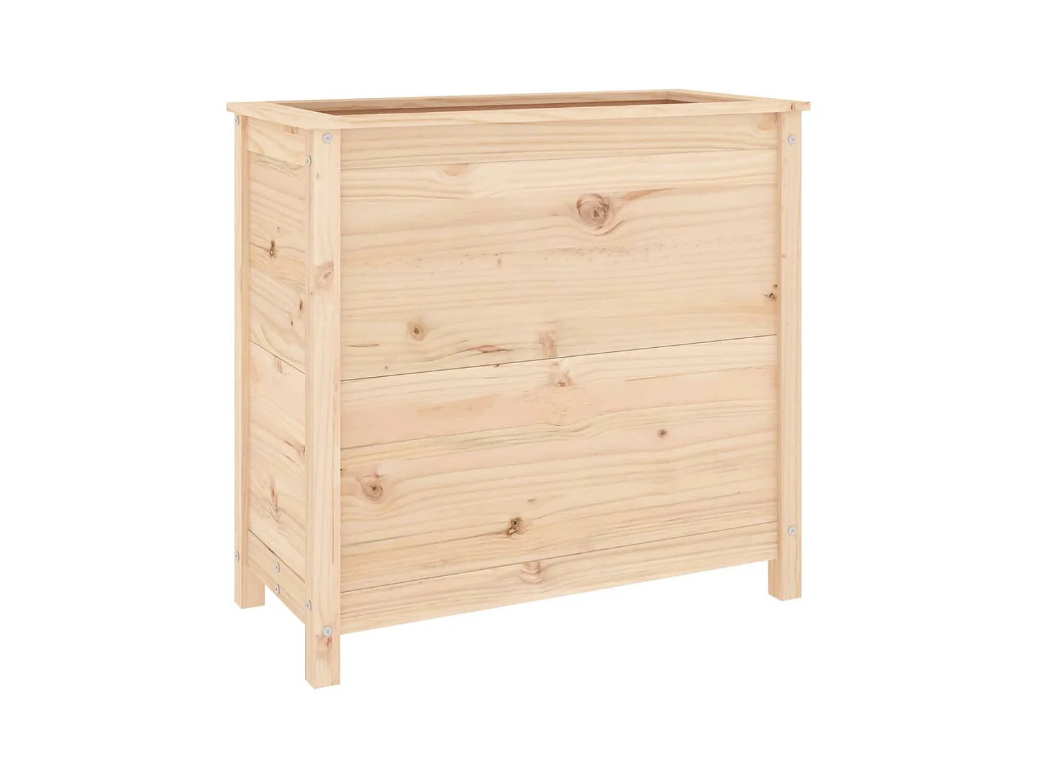 Jardinière bac lit surélevé bois marron 82.5 x 40 x 78 cm 02_0037936