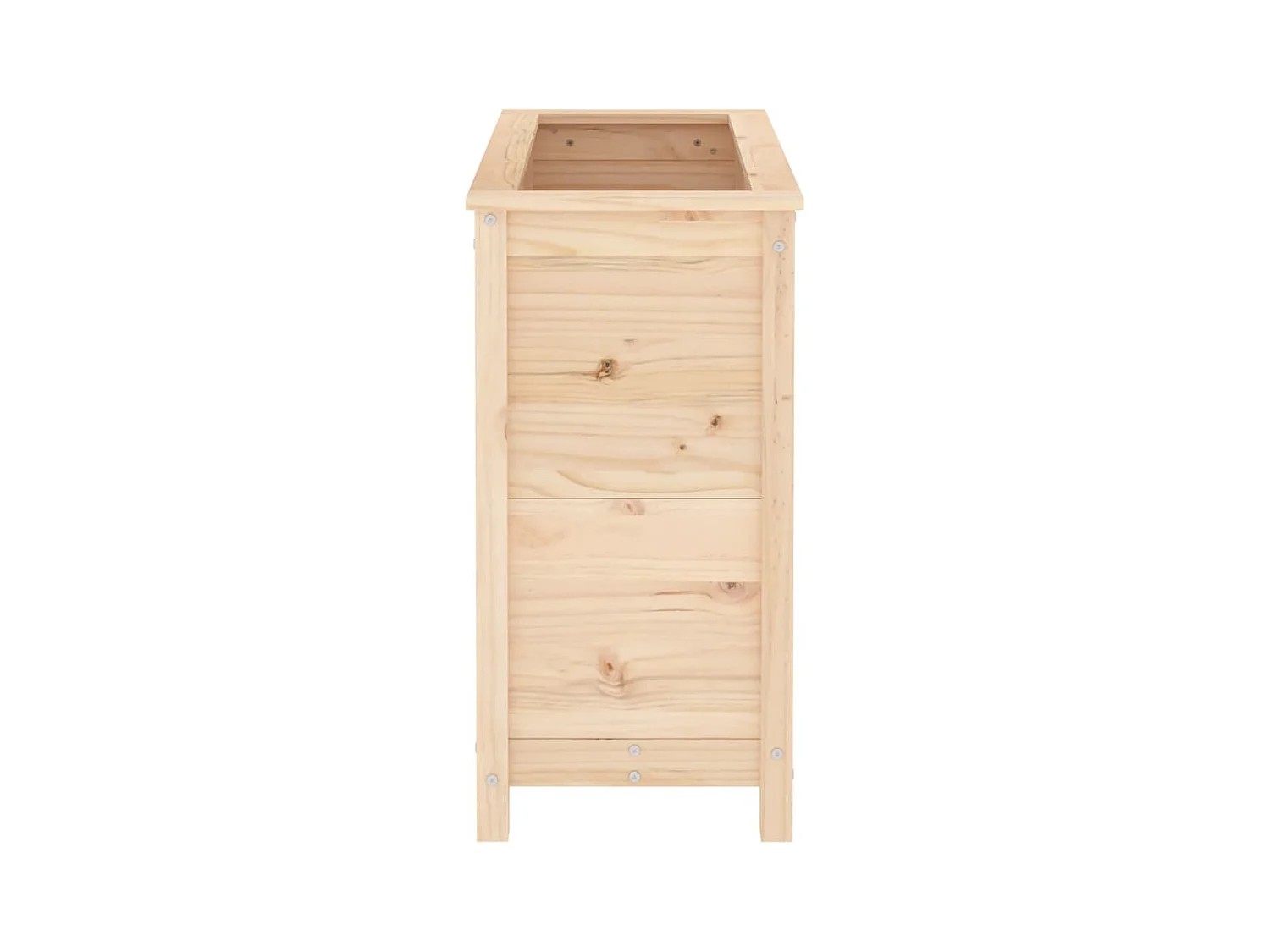 Jardinière bac lit surélevé bois marron 82.5 x 40 x 78 cm 02_0037936