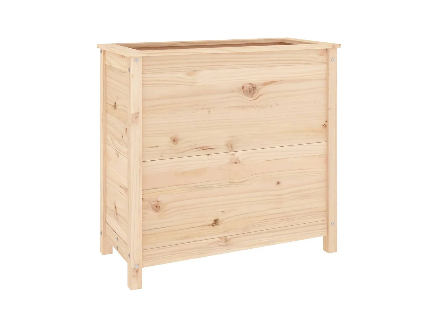 Jardinière bac lit surélevé bois marron 82.5 x 40 x 78 cm 02_0037936