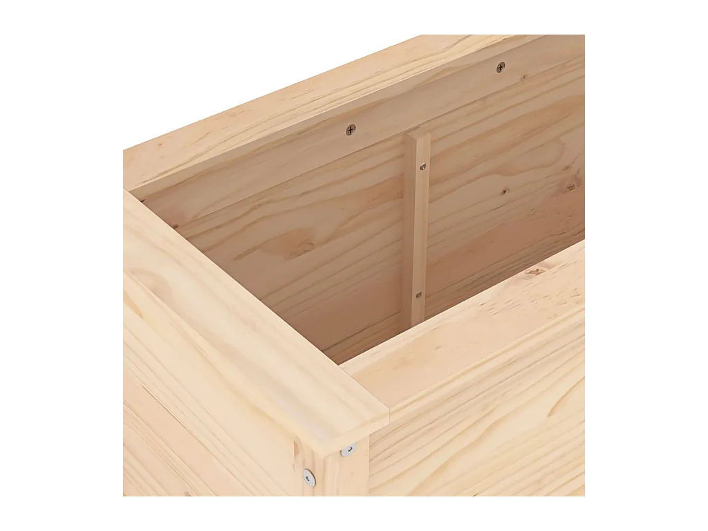 Jardinière bac lit surélevé bois marron 82.5 x 40 x 78 cm 02_0037936