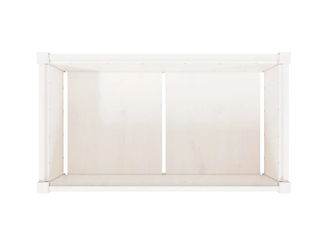 Jardinière bac lit surélevé bois blanche 90 x 50 x 50 cm 02_0038001