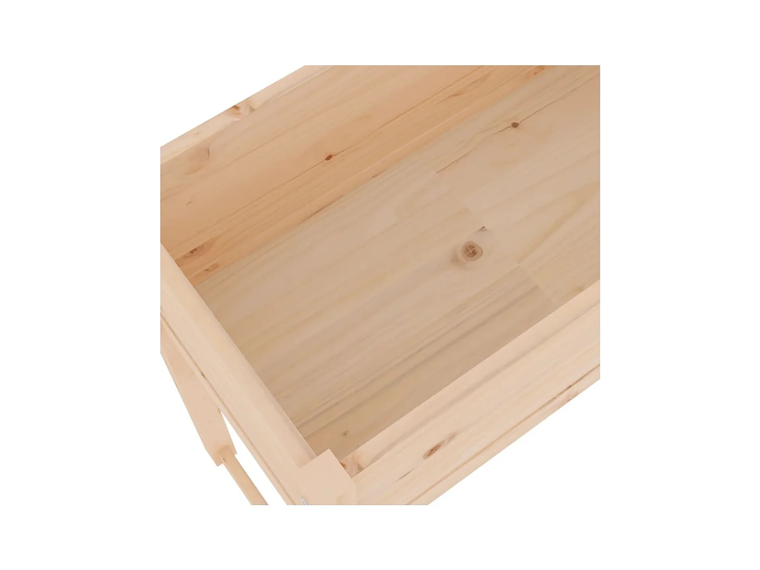 Fioriera rialzata per aiuola terrazza giardino 78 x 40 x 81 cm legno massello di pino marrone 02_0037858