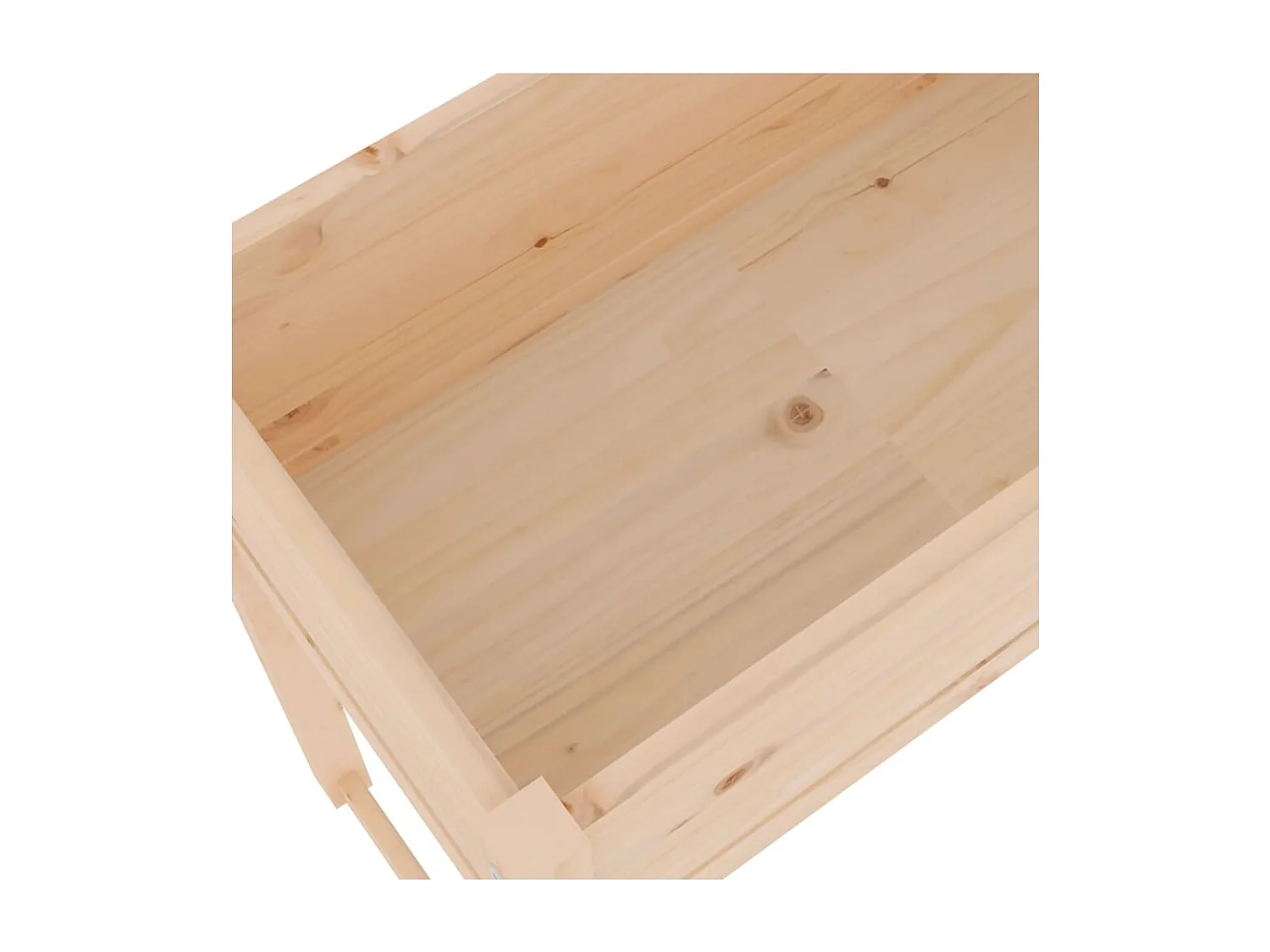 Fioriera rialzata per aiuola terrazza giardino 78 x 40 x 81 cm legno massello di pino marrone 02_0037858