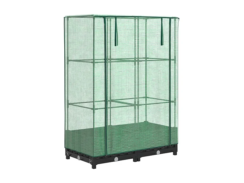 Jardinière bac lit surélevé noire 80 x 40 x 123 cm 02_0038783