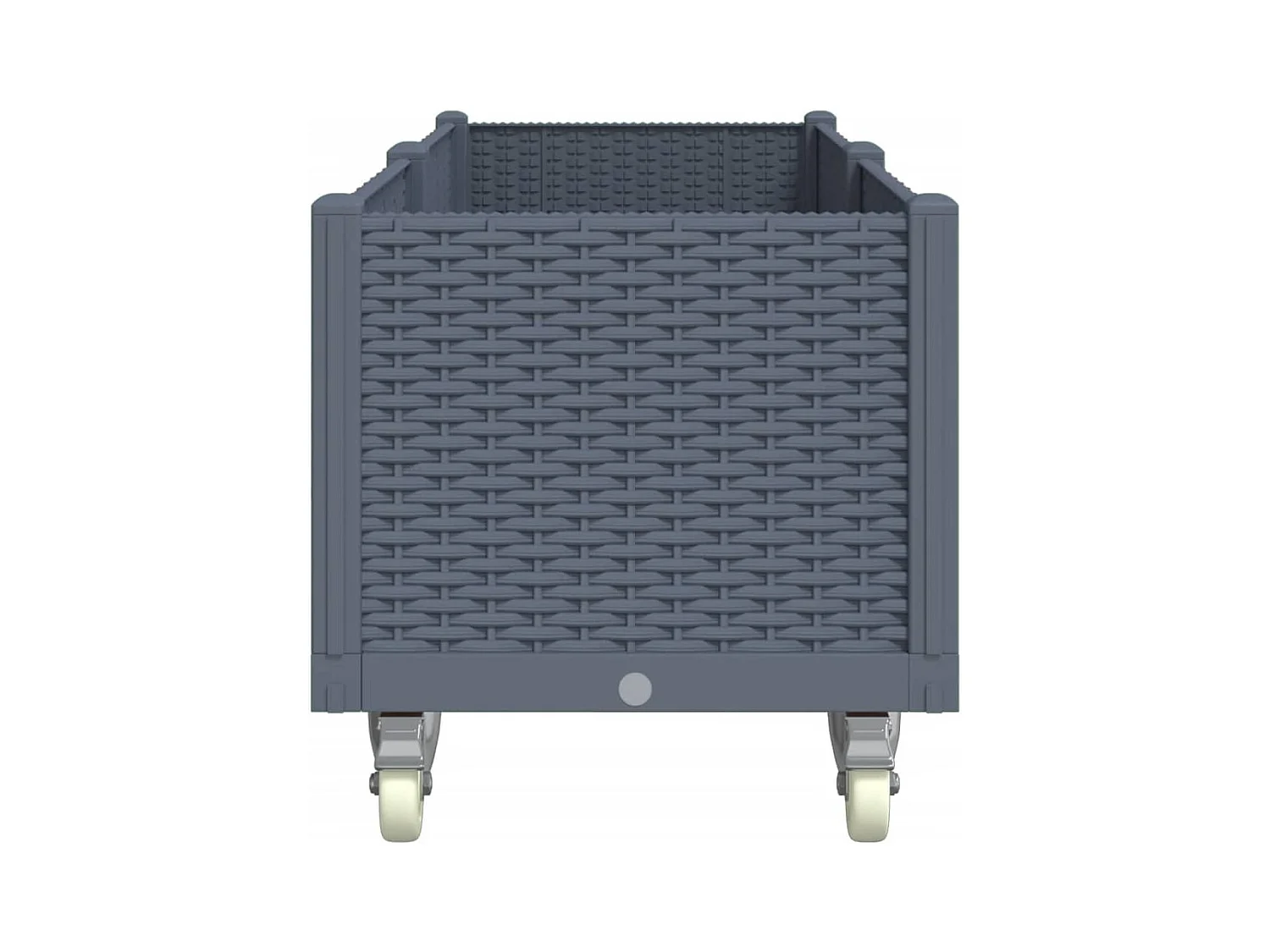 Jardinière bac lit surélevé grise 160 x 50 x 54 cm 02_0038836