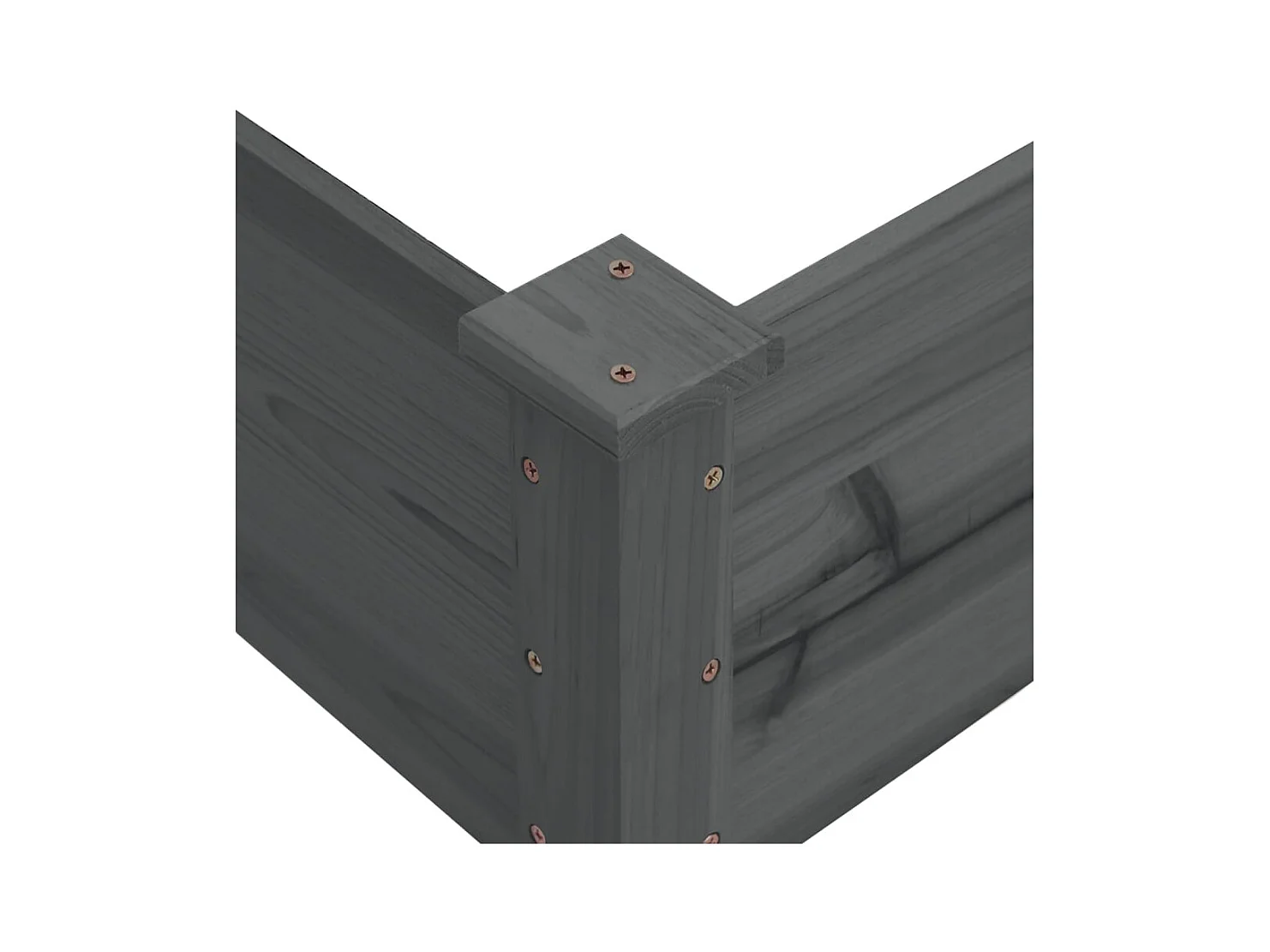 Jardinière bac lit surélevé bois marron 120 x 120 x 56 cm 02_0039340