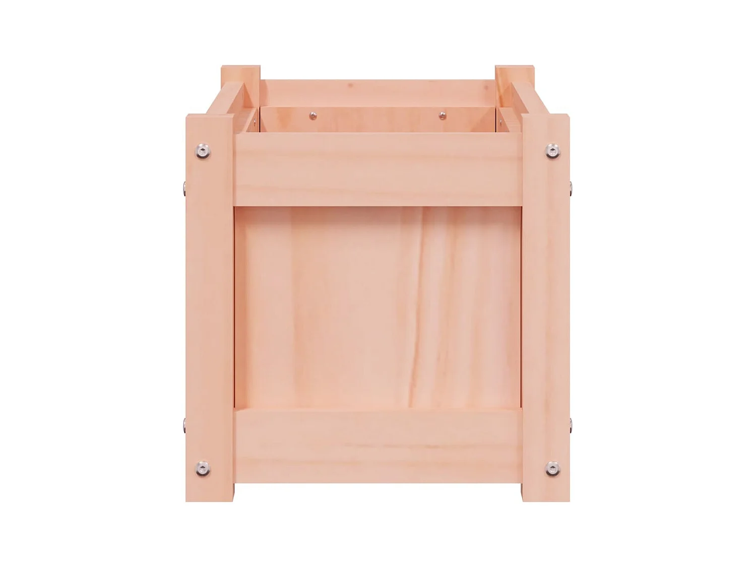 Macetero bancal elevado plantas flores jardín terrazas juego de 2 madera maciza douglas marrón 02_0039055