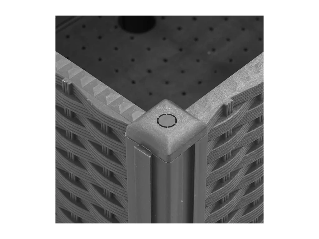 Jardinière bac lit surélevé grise 100 x 80 x 54 cm 02_0038843