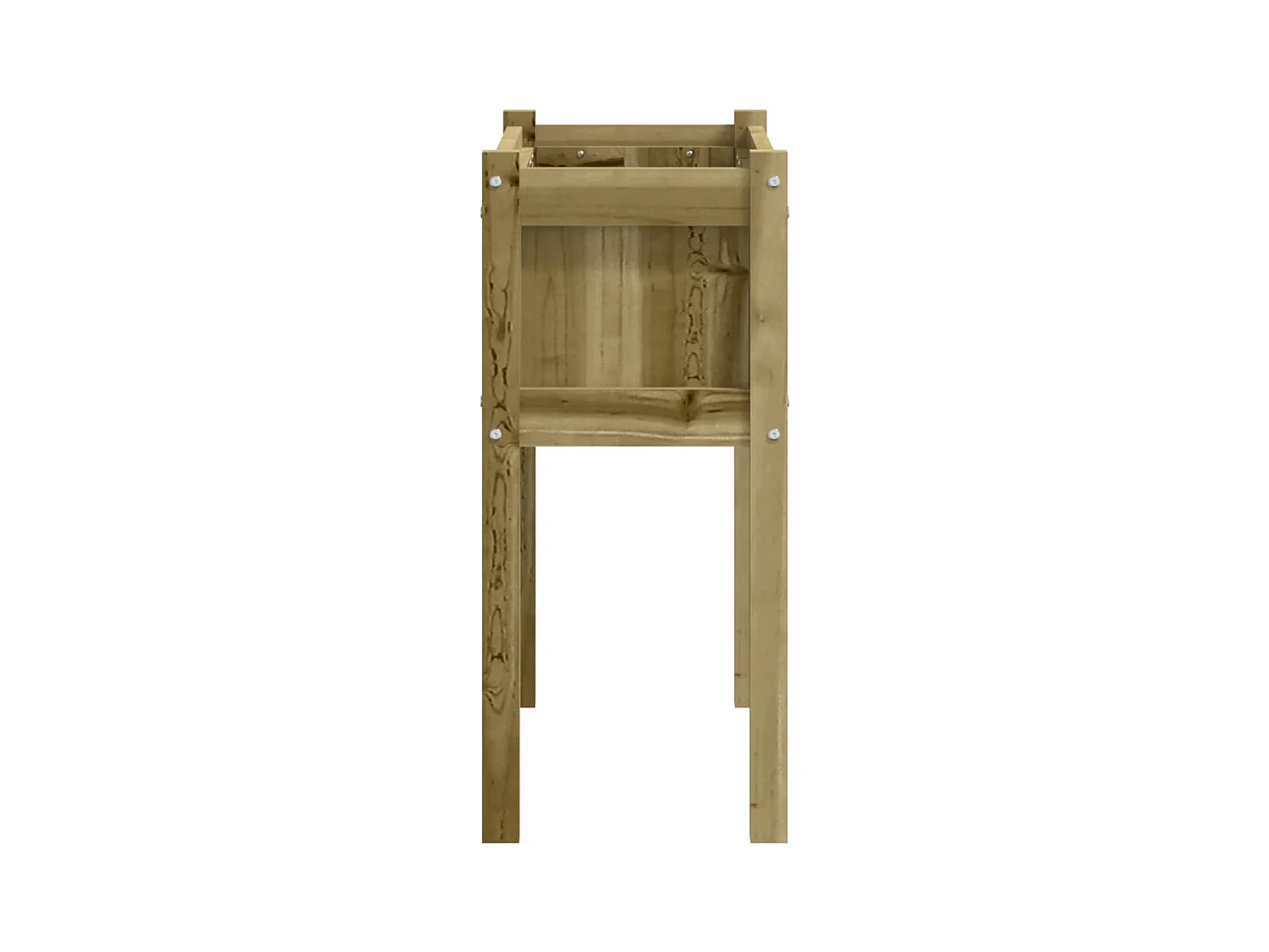 Jardinière bac lit surélevé bois marron 70 x 31 x 70 cm 02_0038167