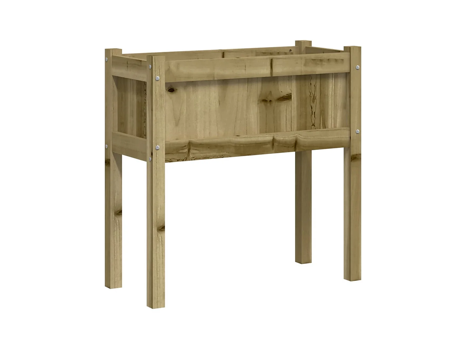 Jardinière bac lit surélevé bois marron 70 x 31 x 70 cm 02_0038167