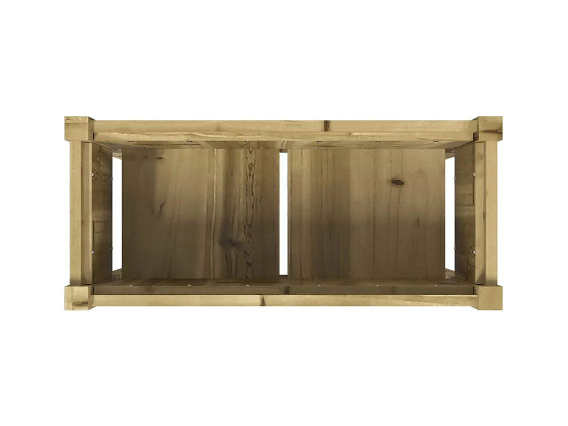 Jardinière bac lit surélevé bois marron 70 x 31 x 70 cm 02_0038167