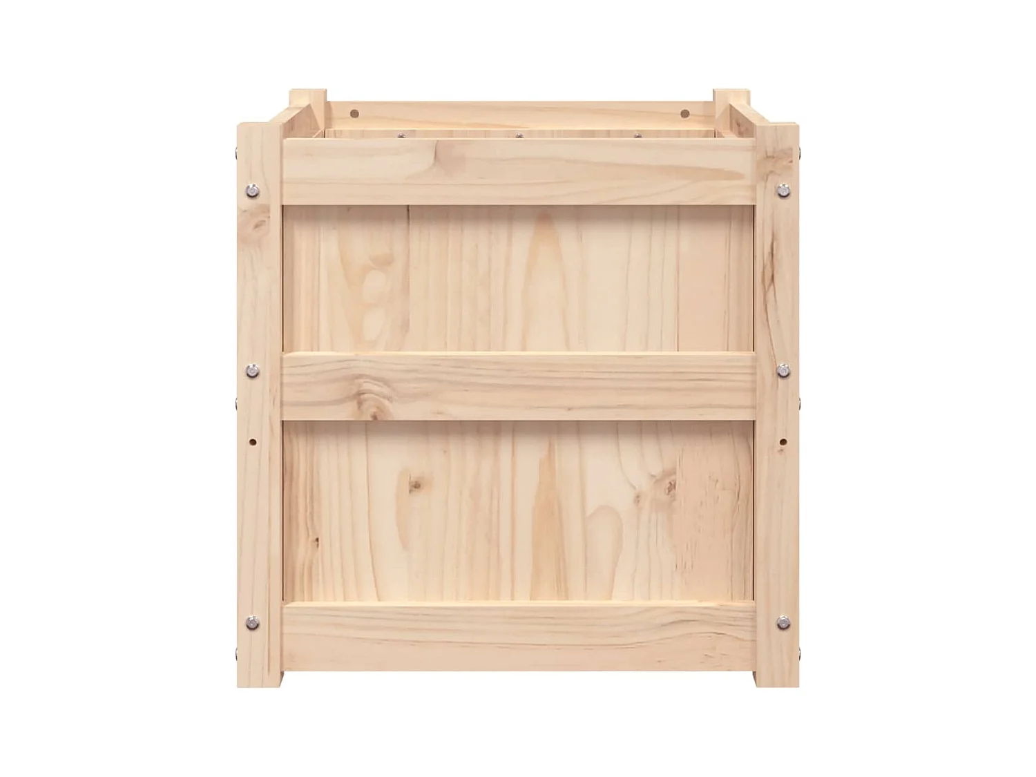 Jardinière bac lit surélevé bois marron 50 x 50 x 50 cm 02_0039049