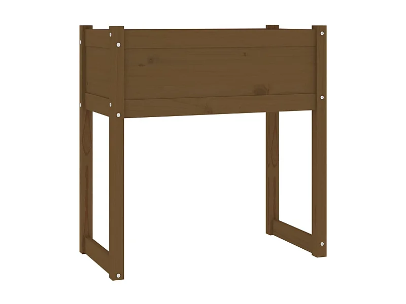 Vassoio per fioriera aiuola rialzata piante fiori terrazza giardino 78 x 40 x 81 cm legno massello di pino marrone 02_0037861