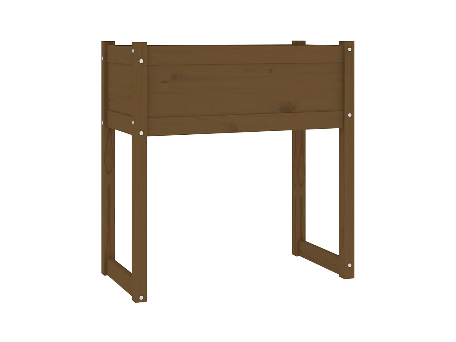 Vassoio per fioriera aiuola rialzata piante fiori terrazza giardino 78 x 40 x 81 cm legno massello di pino marrone 02_0037861