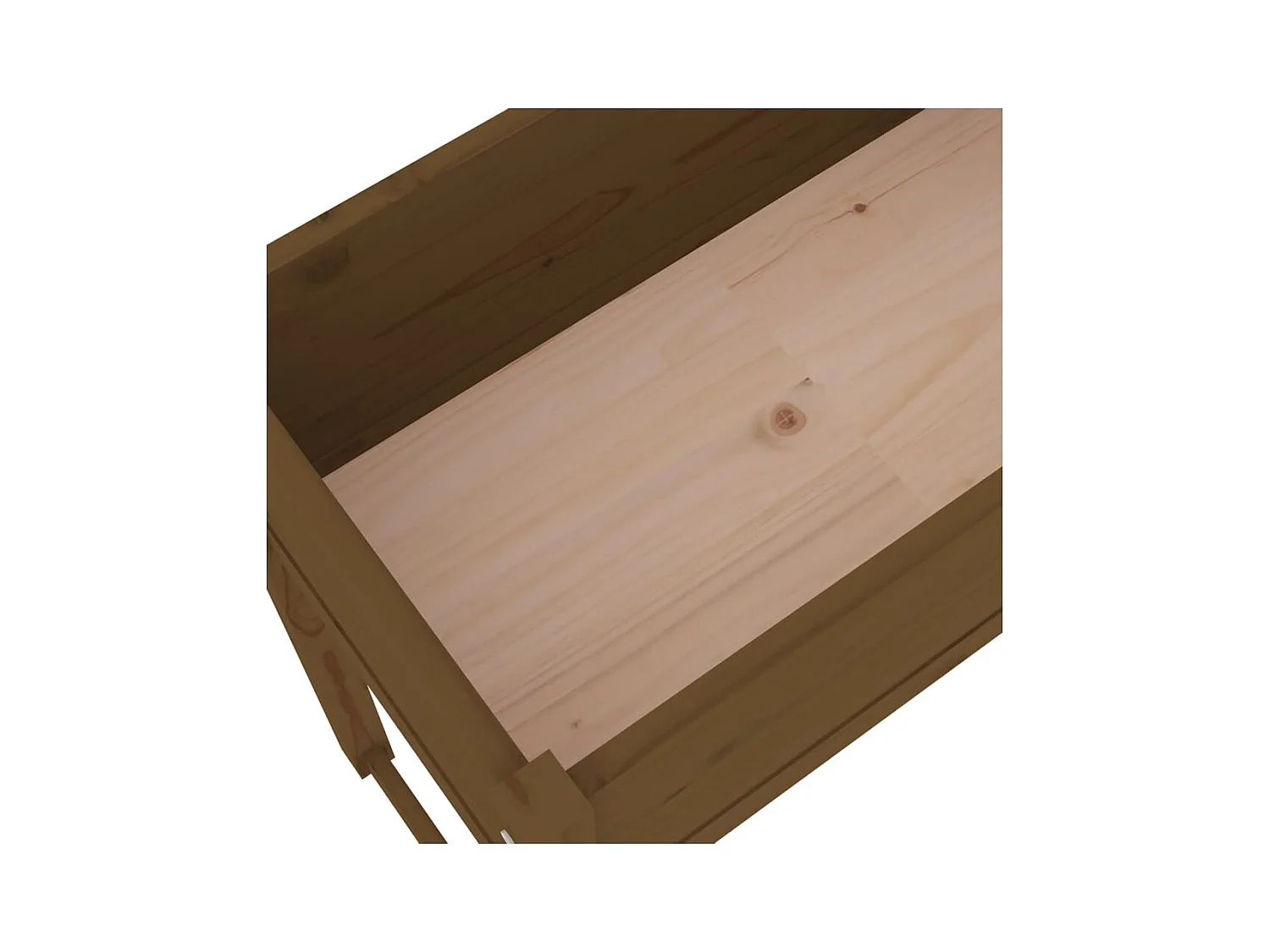 Vassoio per fioriera aiuola rialzata piante fiori terrazza giardino 78 x 40 x 81 cm legno massello di pino marrone 02_0037861