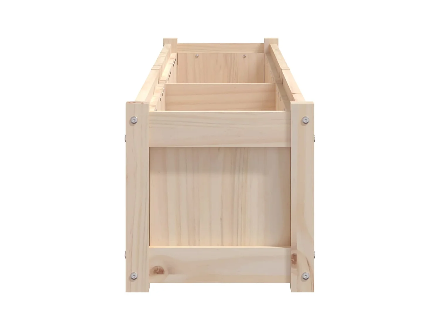 Jardinière bac lit surélevé bois marron 180 x 31 x 31 cm 02_0039048