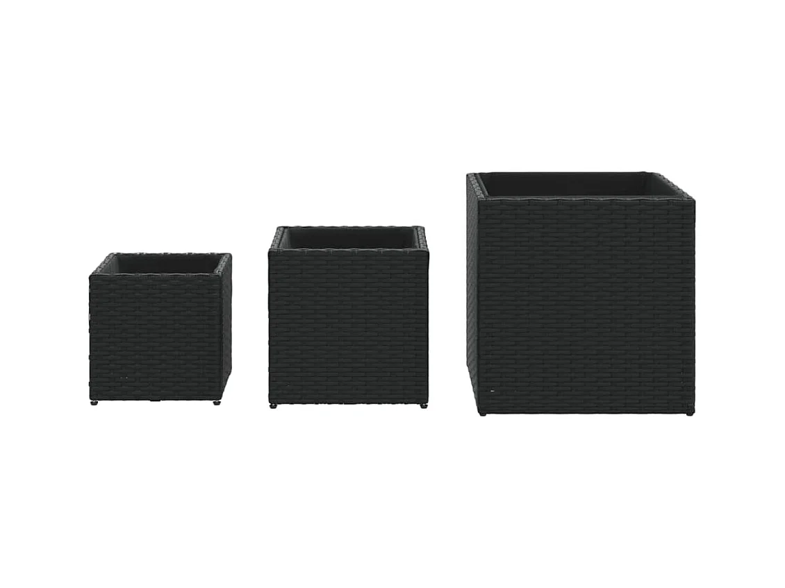 Jardinière bac lit surélevé résine noire 40 x 40 x 40 cm 02_0038887