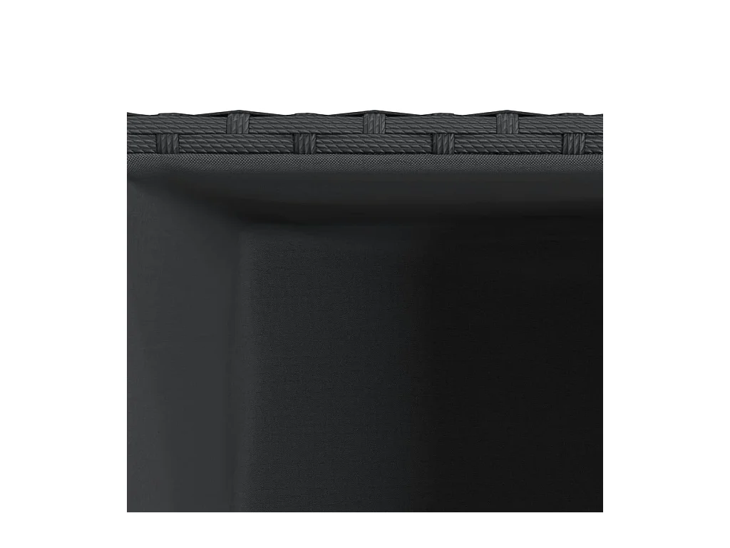 Jardinière bac lit surélevé résine noire 40 x 40 x 40 cm 02_0038887