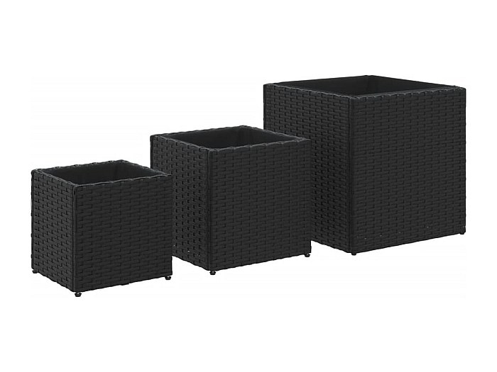 M METERXITY 6pz Fioriera Piattini Set - Plastica Quadrato Vaso Fiori Gocciolare Vassoi Applicabile a Esterno/Giardino (6 7 10, Bianco