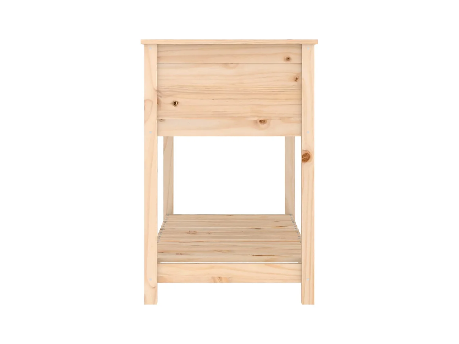 Jardinière bac lit surélevé bois marron 111.5 x 54 x 81 cm 02_0038385