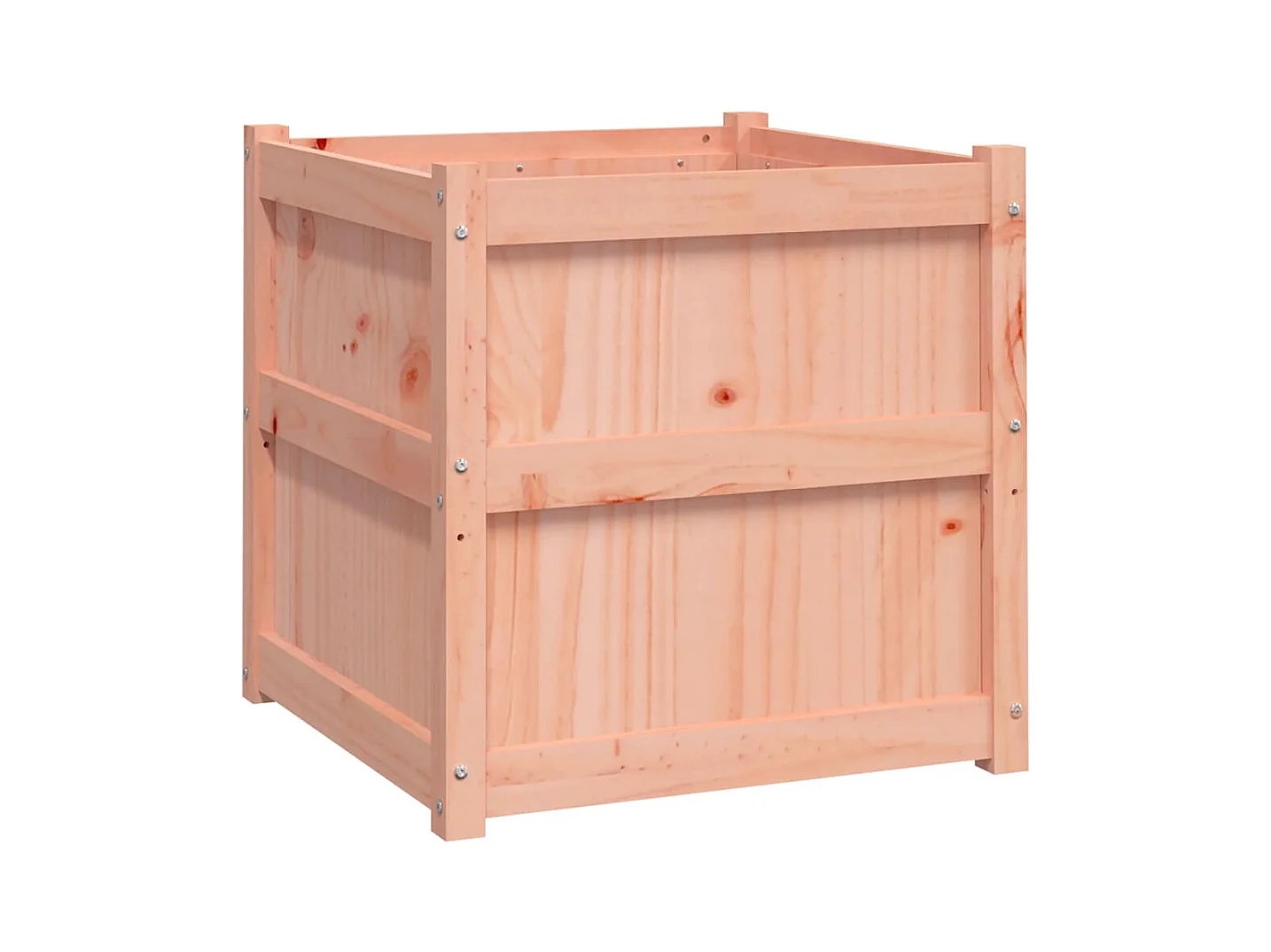 Jardinière bac lit surélevé bois marron 60 x 60 x 60 cm 02_0039054