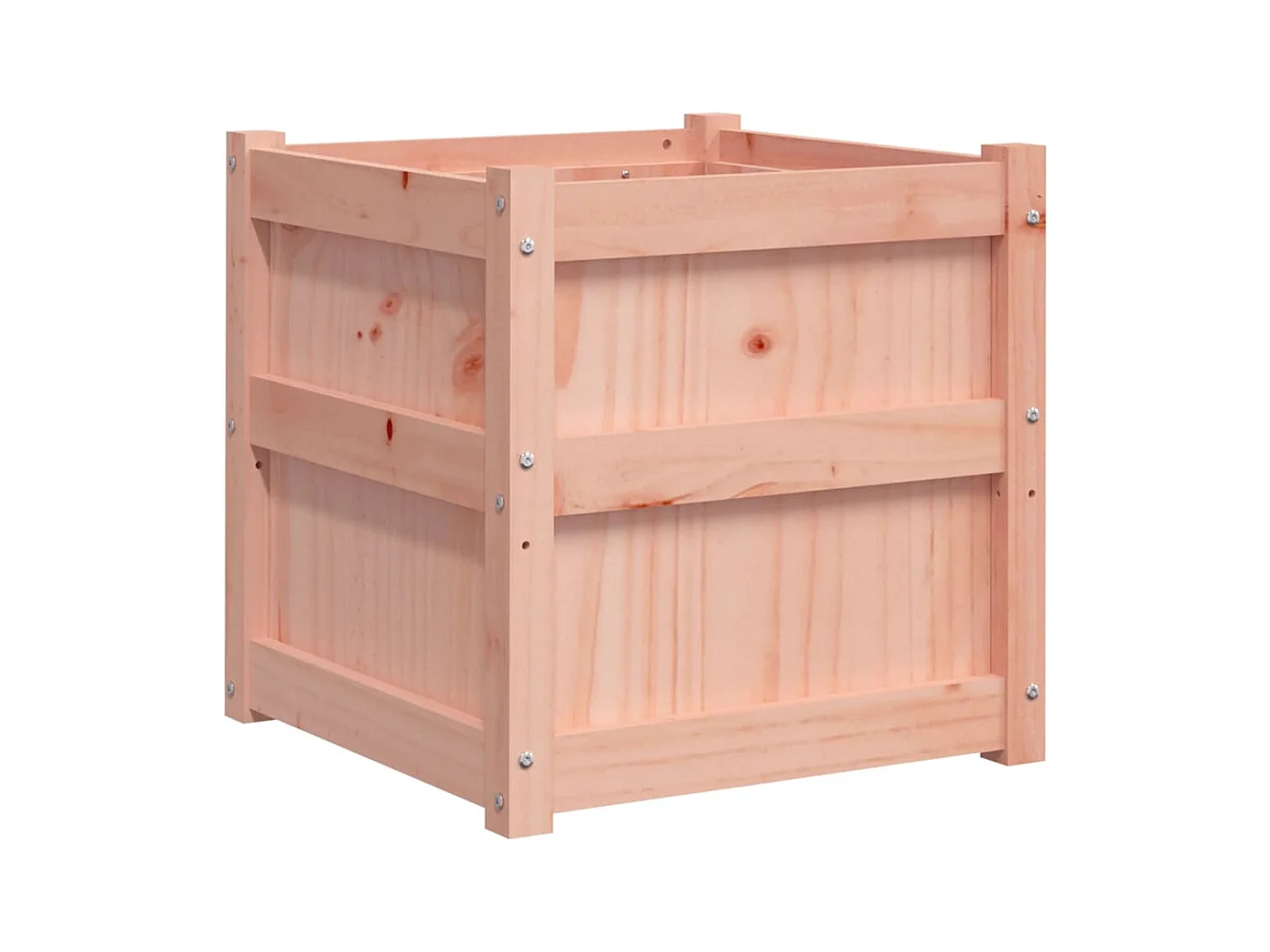 Jardinière bac lit surélevé bois marron 50 x 50 x 50 cm 02_0039059