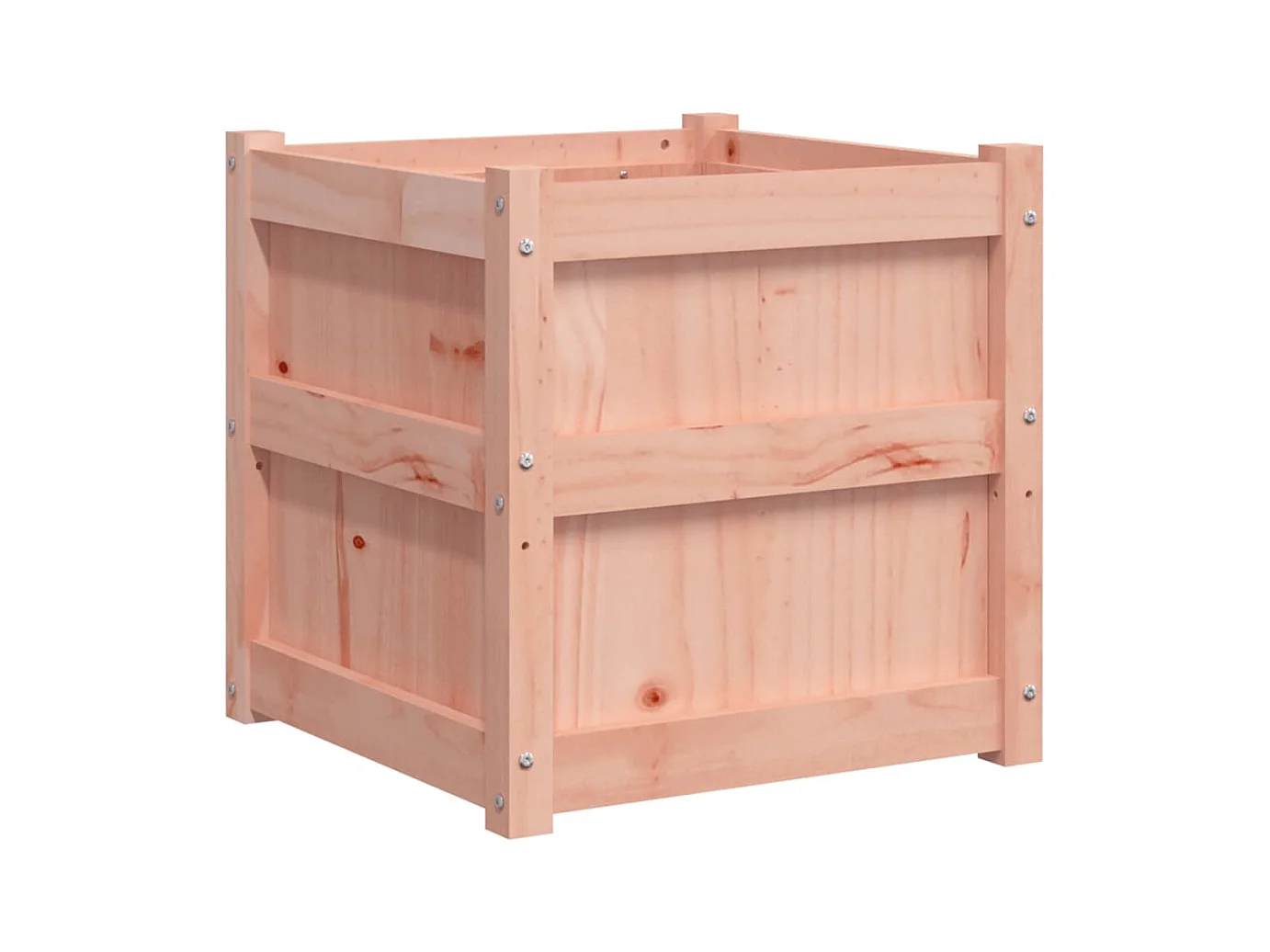 Jardinière bac lit surélevé bois marron 50 x 50 x 50 cm 02_0039059