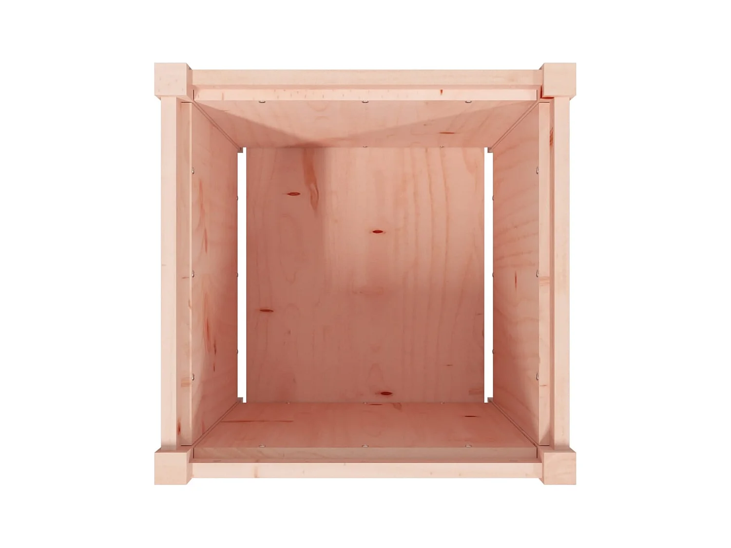 Jardinière bac lit surélevé bois marron 50 x 50 x 50 cm 02_0039059