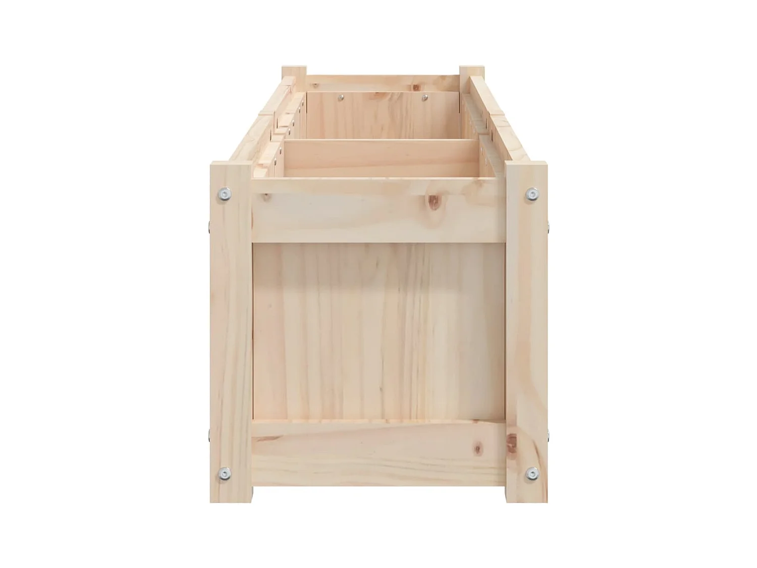 Jardinière bac lit surélevé bois marron 150 x 31 x 31 cm 02_0039050