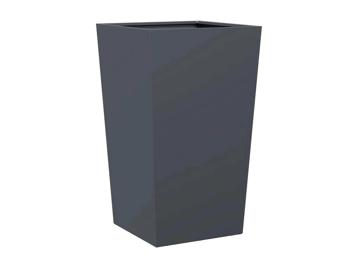 Fioriera rialzata per aiuole fioriere giardino terrazze set da 2 45 x 45 x 75 cm antracite acciaio 02_0038978