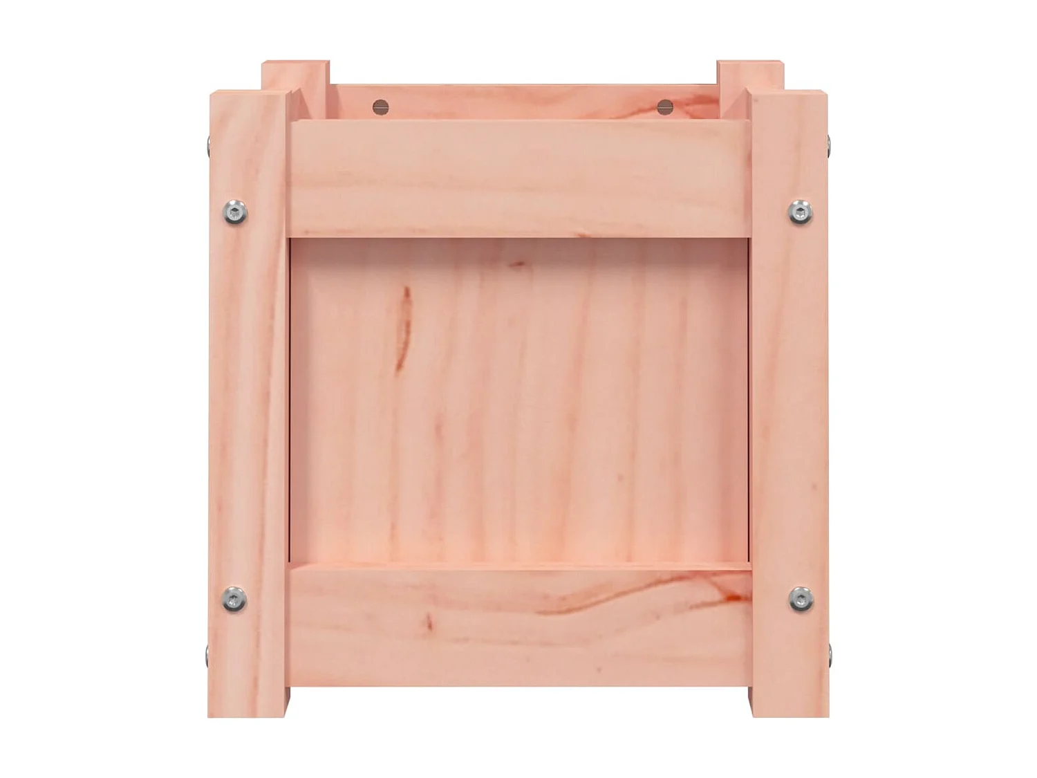 Vassoio per fioriera aiuola rialzata piante fiori terrazza giardino 31 x 31 x 31 cm legno massello di abete Douglas marrone 02_0037500