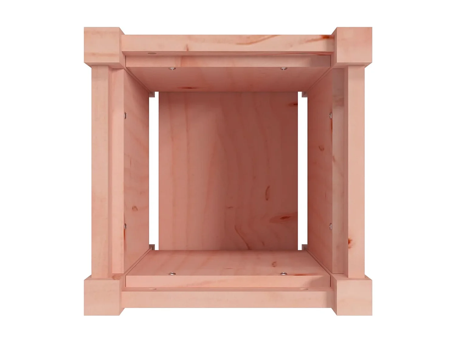 Vassoio per fioriera aiuola rialzata piante fiori terrazza giardino 31 x 31 x 31 cm legno massello di abete Douglas marrone 02_0037500