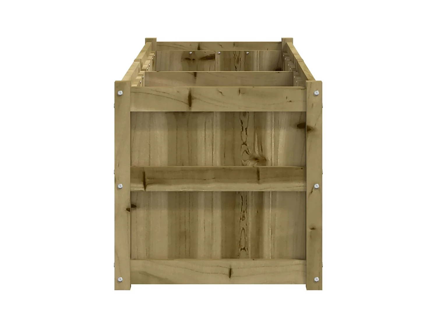 Jardinière bac lit surélevé bois marron 150 x 50 x 50 cm 02_0037442