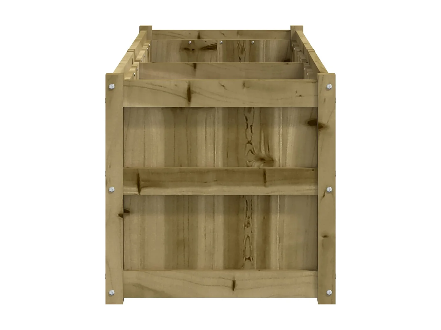 Jardinière bac lit surélevé bois marron 150 x 50 x 50 cm 02_0037442