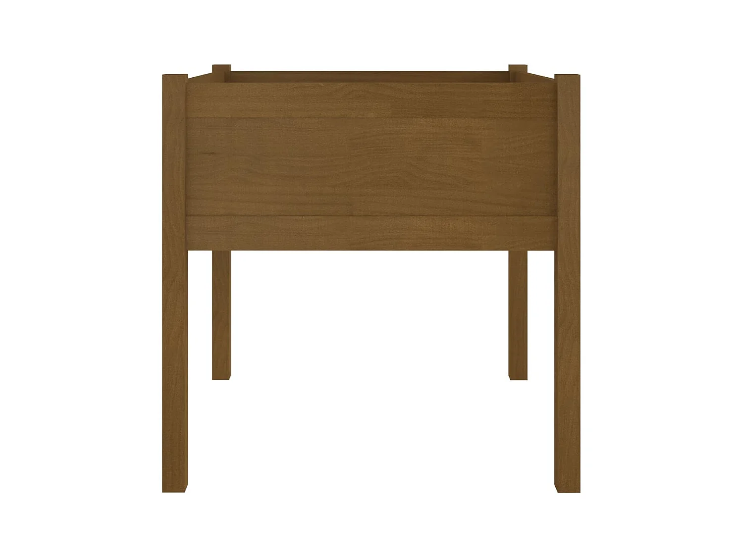 Jardinière bac lit surélevé bois marron 70 x 70 x 70 cm 02_0039005