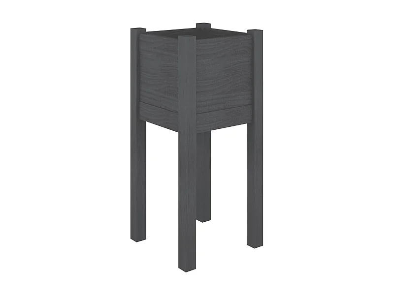 Jardinière bac lit surélevé bois marron 31 x 31 x 70 cm 02_0038545