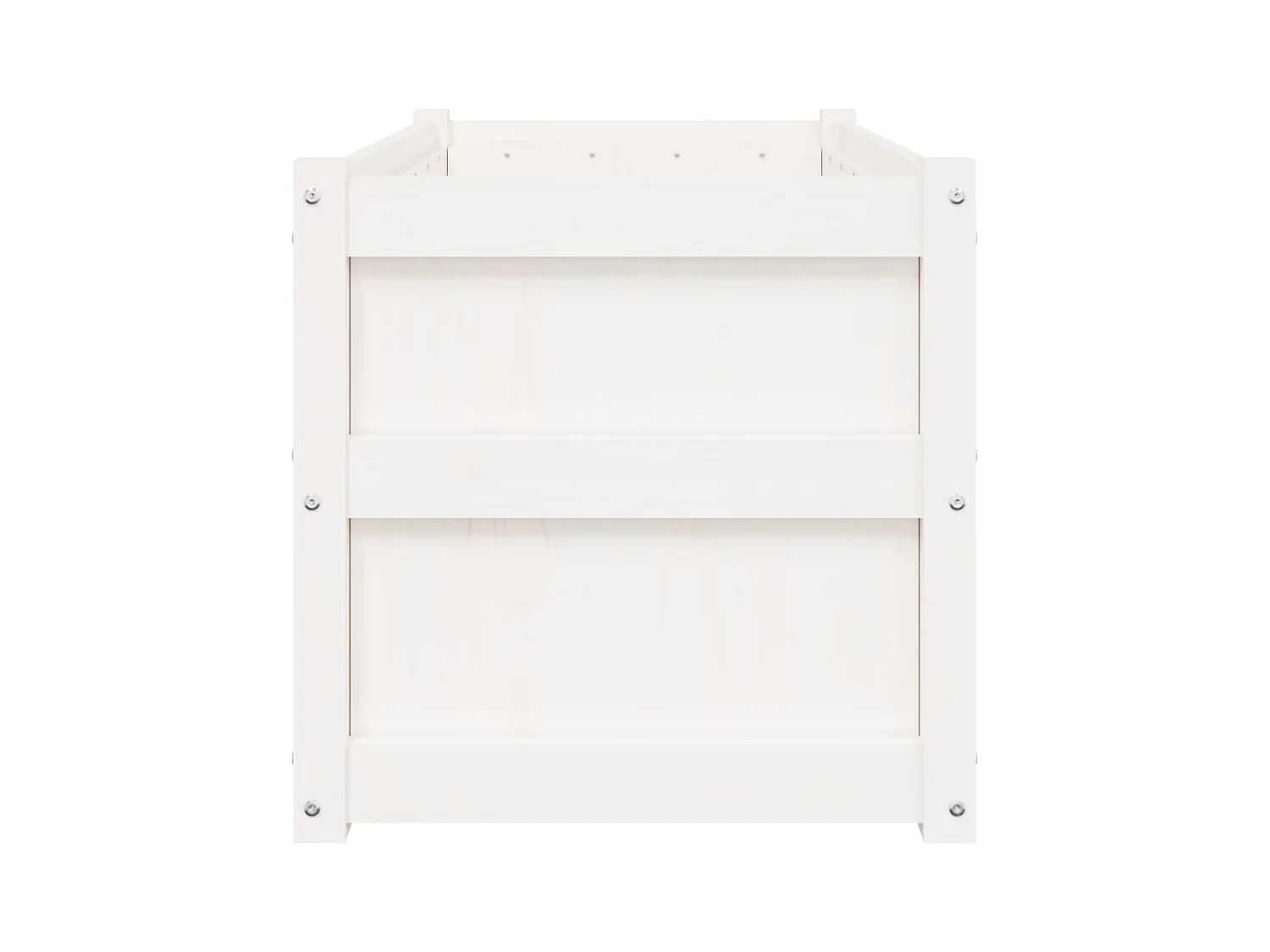 Jardinière bac lit surélevé bois blanche 90 x 50 x 50 cm 02_0039038