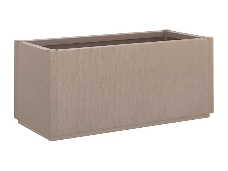 Bandeja para plantador de plantas com canteiro elevado flores terraço jardim transparente 80 x 36 x 35 cm PP marrom 02_0038534