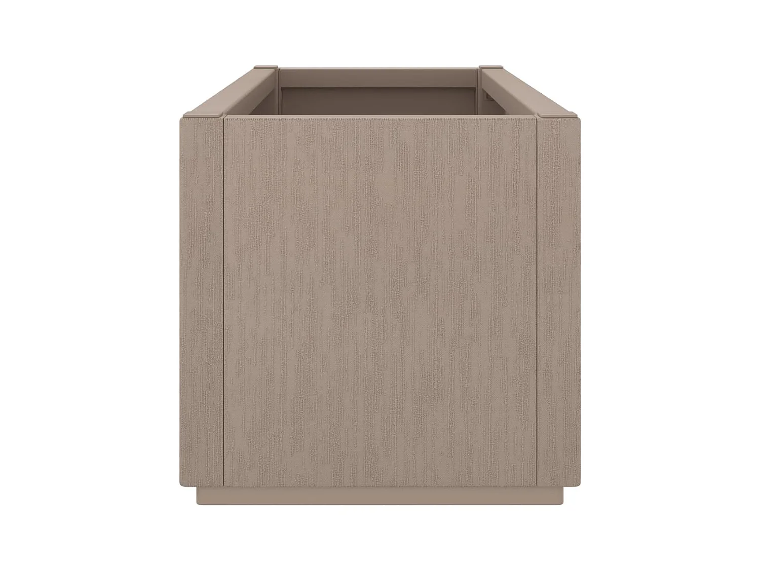 Bandeja para plantador de plantas com canteiro elevado flores terraço jardim transparente 80 x 36 x 35 cm PP marrom 02_0038534