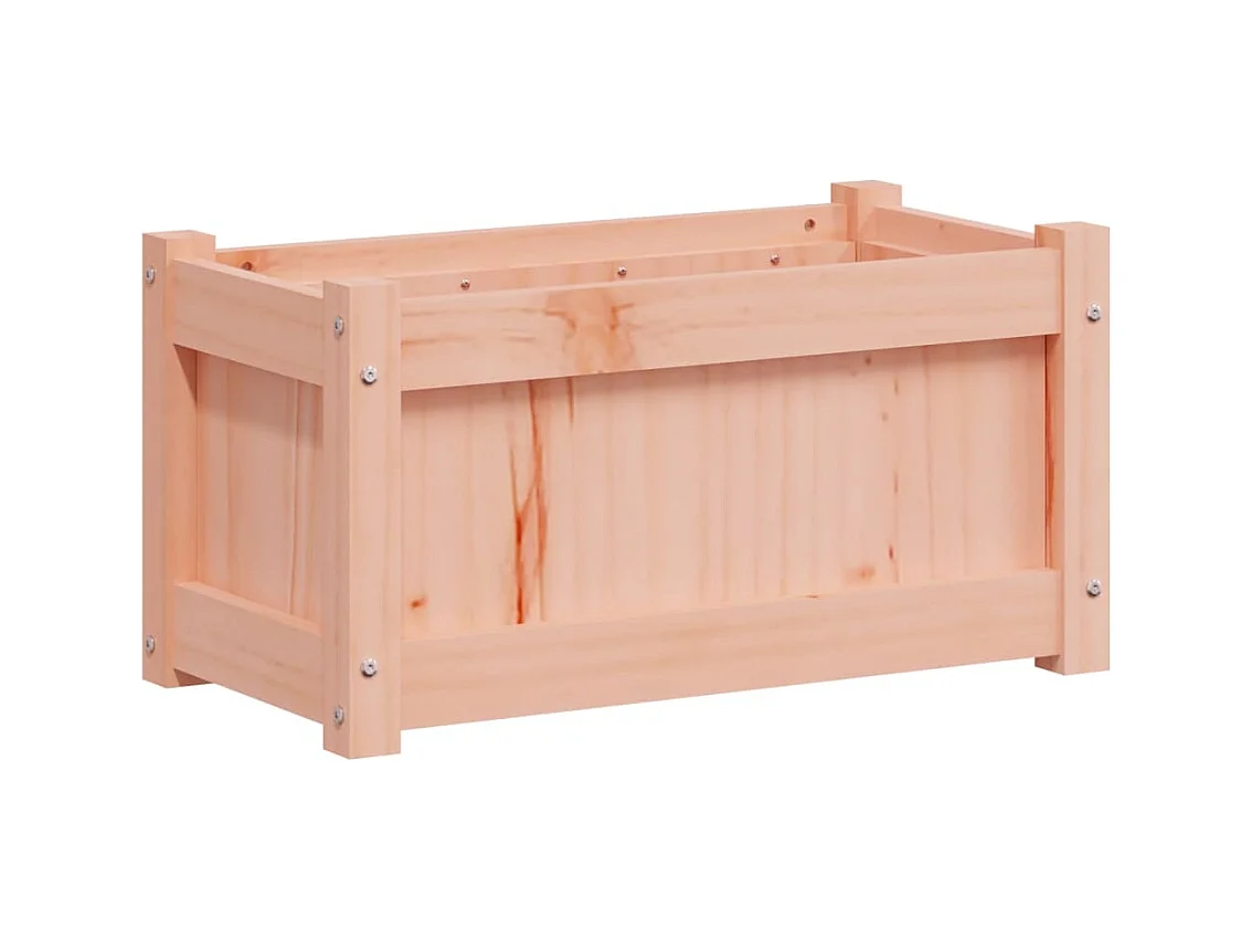Vassoio per fioriera aiuola rialzata piante fiori terrazza giardino 60 x 31 x 31 cm legno massello marrone Douglas 02_0037694