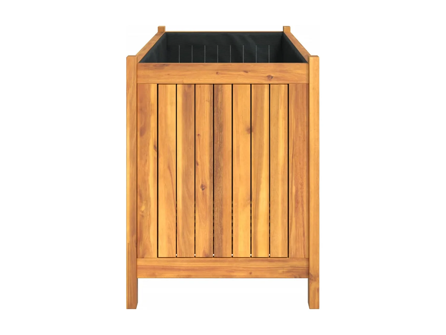 Aiuola rialzata/fioriera con rivestimento 99,5 x 38 x 50 cm legno massello di acacia marrone 02_0038147