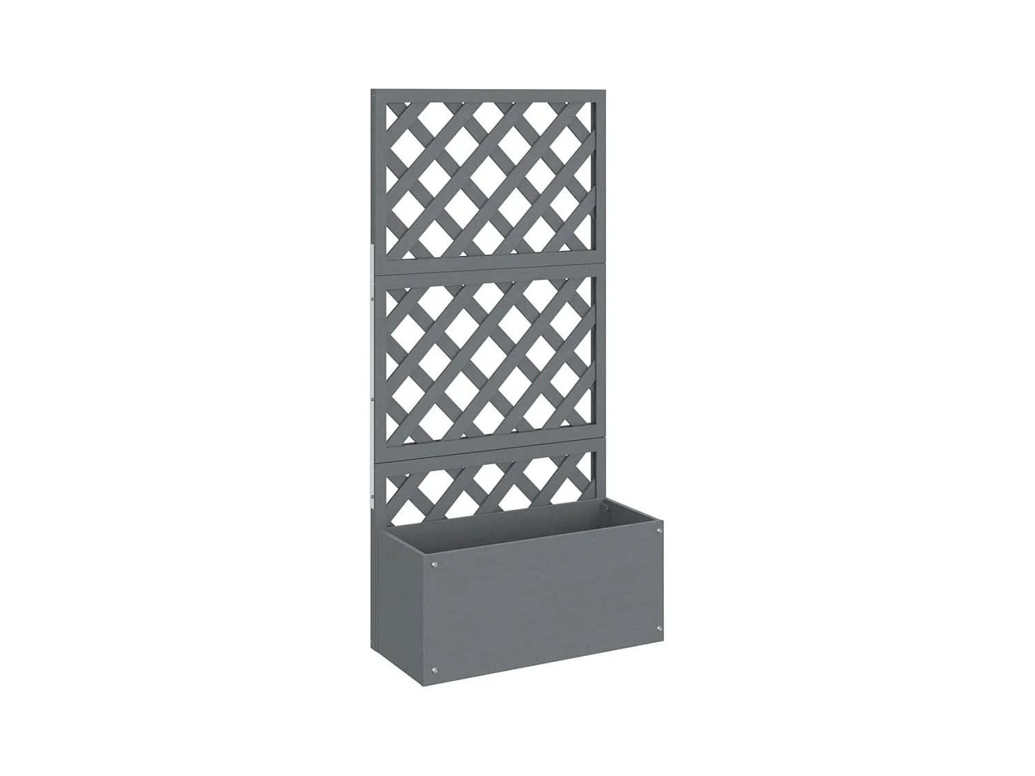 Jardinière bac lit surélevé grise 65 x 33 x 135 cm 02_0038598