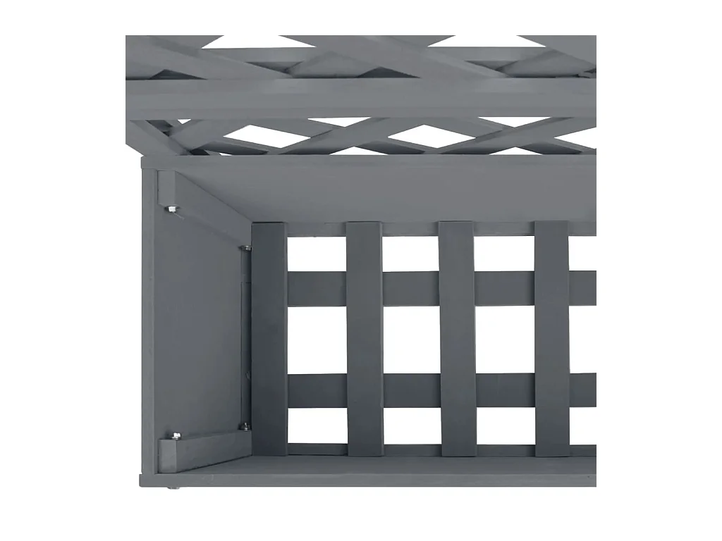 Jardinière bac lit surélevé grise 65 x 33 x 135 cm 02_0038598