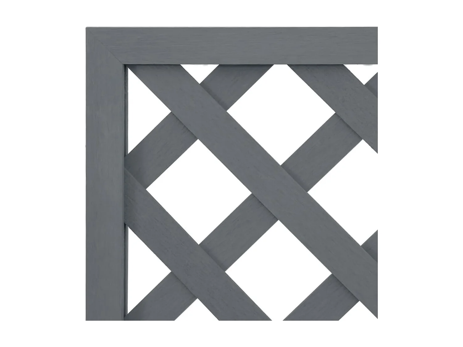 Fioriera rialzata per aiuola fioriere terrazza giardino traliccio 65 x 33 x 135 cm WPC grigio 02_0038598