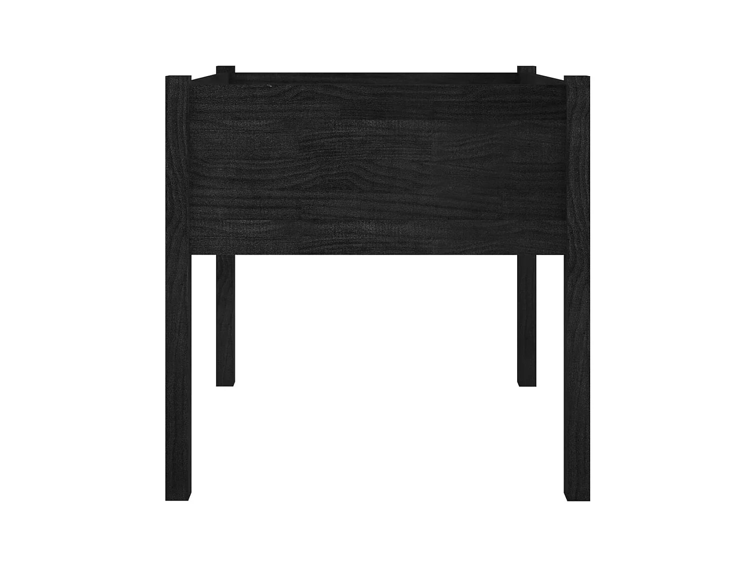 Jardinière bac lit surélevé bois marron 70 x 70 x 70 cm 02_0039006